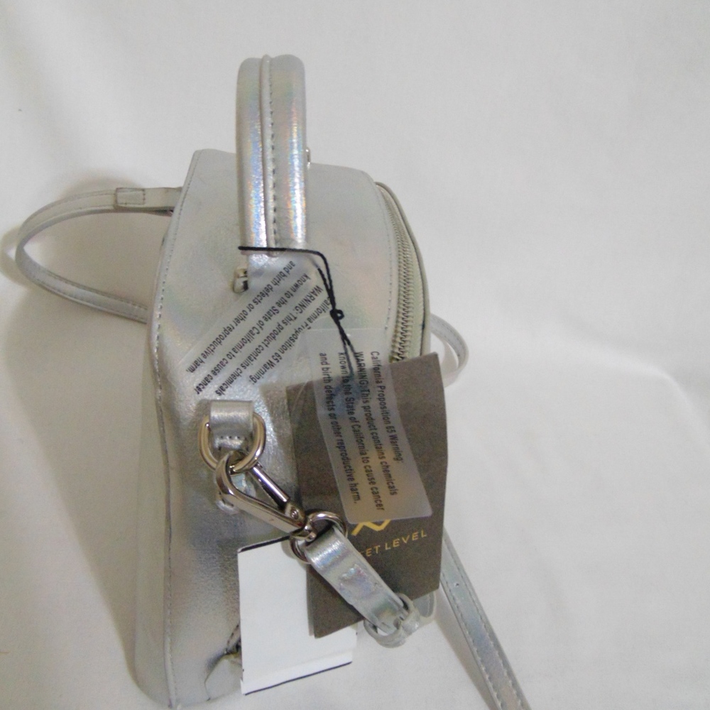 Street Level Silver Metallic Crossbody - Picture 7 of 8